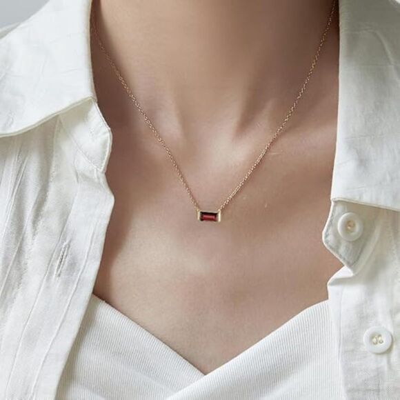 Joxevyia Birthstone Necklace - January (4701) - Picture 3 of 6